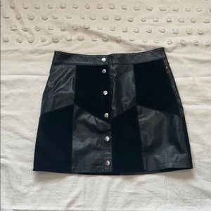 forever 21 leather/Swede skirt